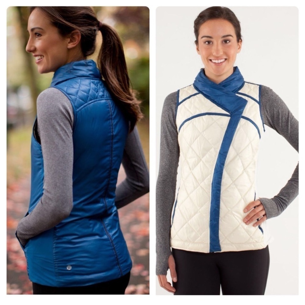 Lululemon What The Fluff Goose Down Limitless Blue Vest 4